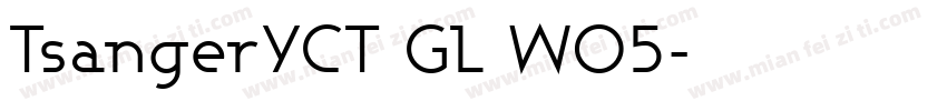 TsangerYCT GL W05字体转换